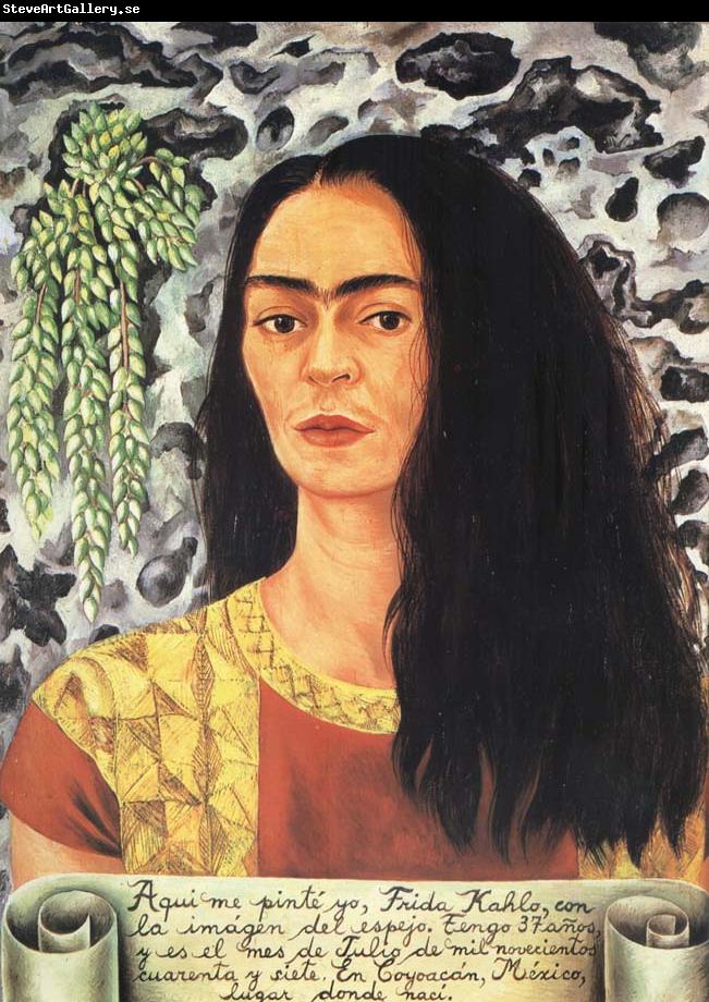 Frida Kahlo Self-Portrait with Loose Hair